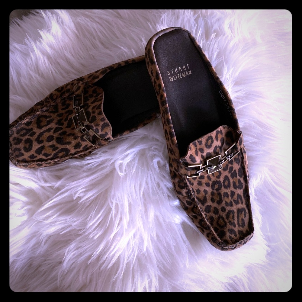 Stuart Weiztman leopard mules